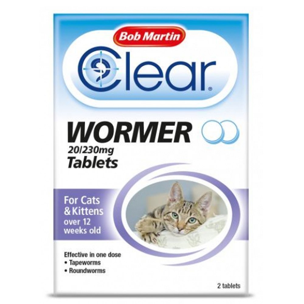 Bob Martin Clear Wormer Tablets for Cats and Kittens