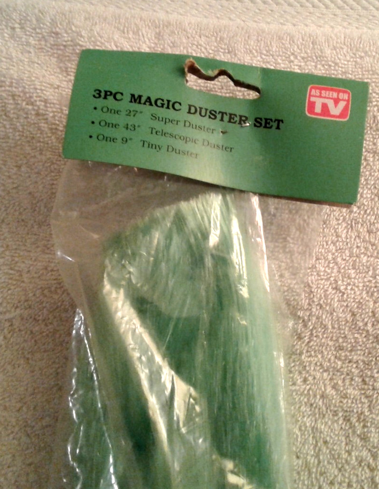 Original Magic Duster New Vintage 3 Piece Set Electrostatic Telescoping