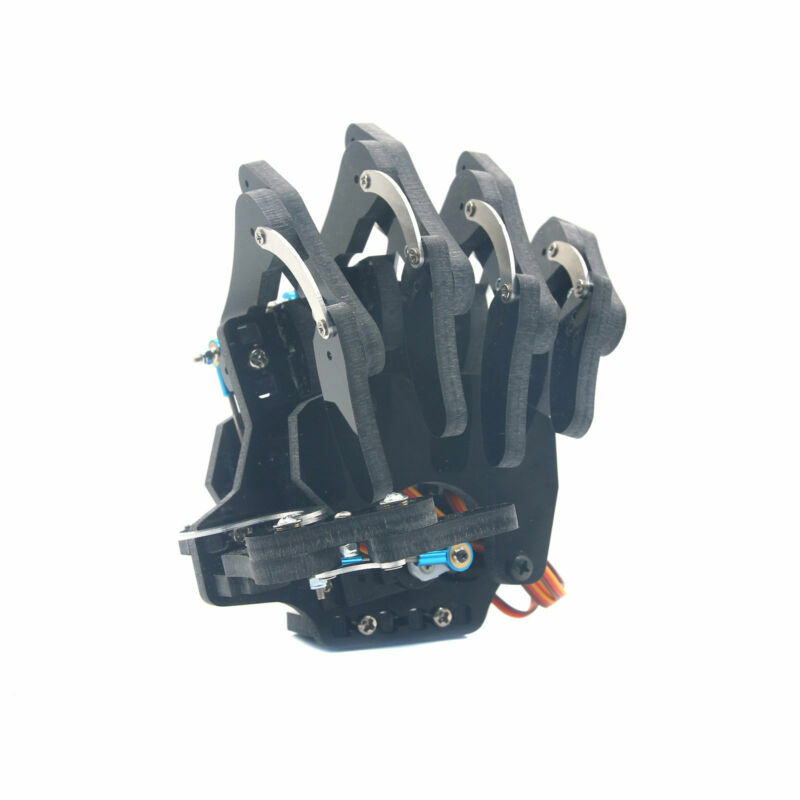 Robot Mechanical Claw Clamper Gripper Left Hand Arm with Servos DIY Assembled