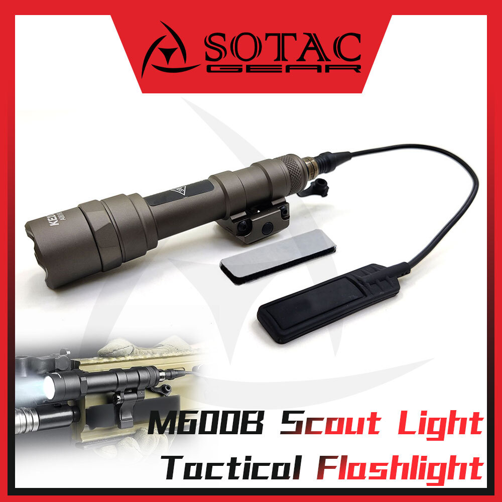 Scout Light M600B Flashlight with Remote Pressure Switch Controller for Rifle