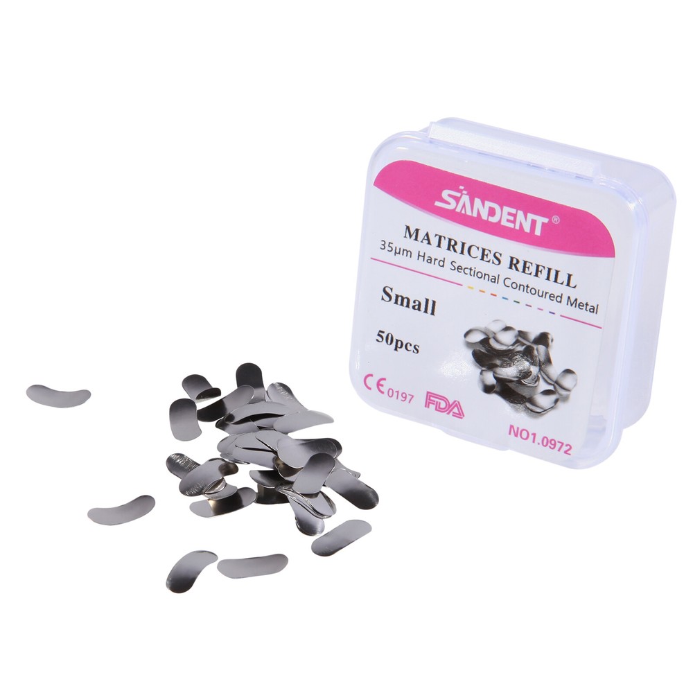 2BOX Dental Sectional Matrix System Contoured Metal Matrices Refill Matrix Bands