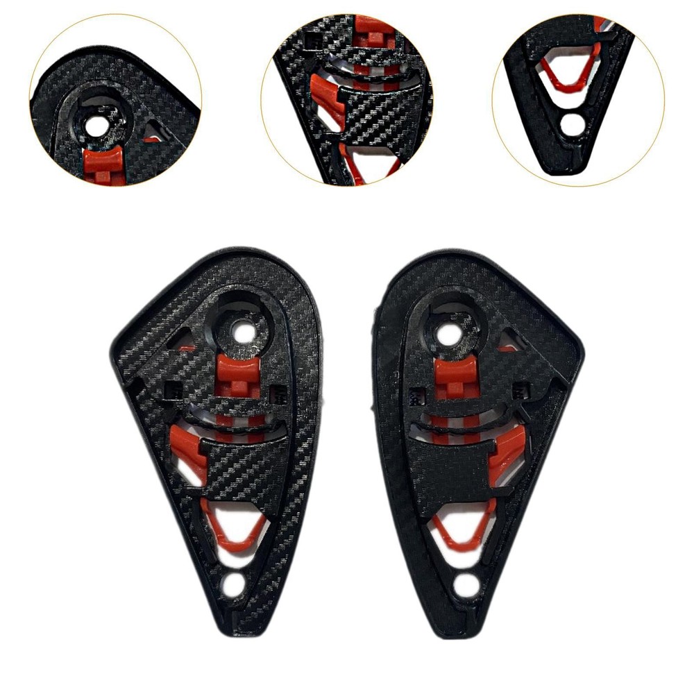 2x Helmet Shield Base Side Plate Helmet Lens Base