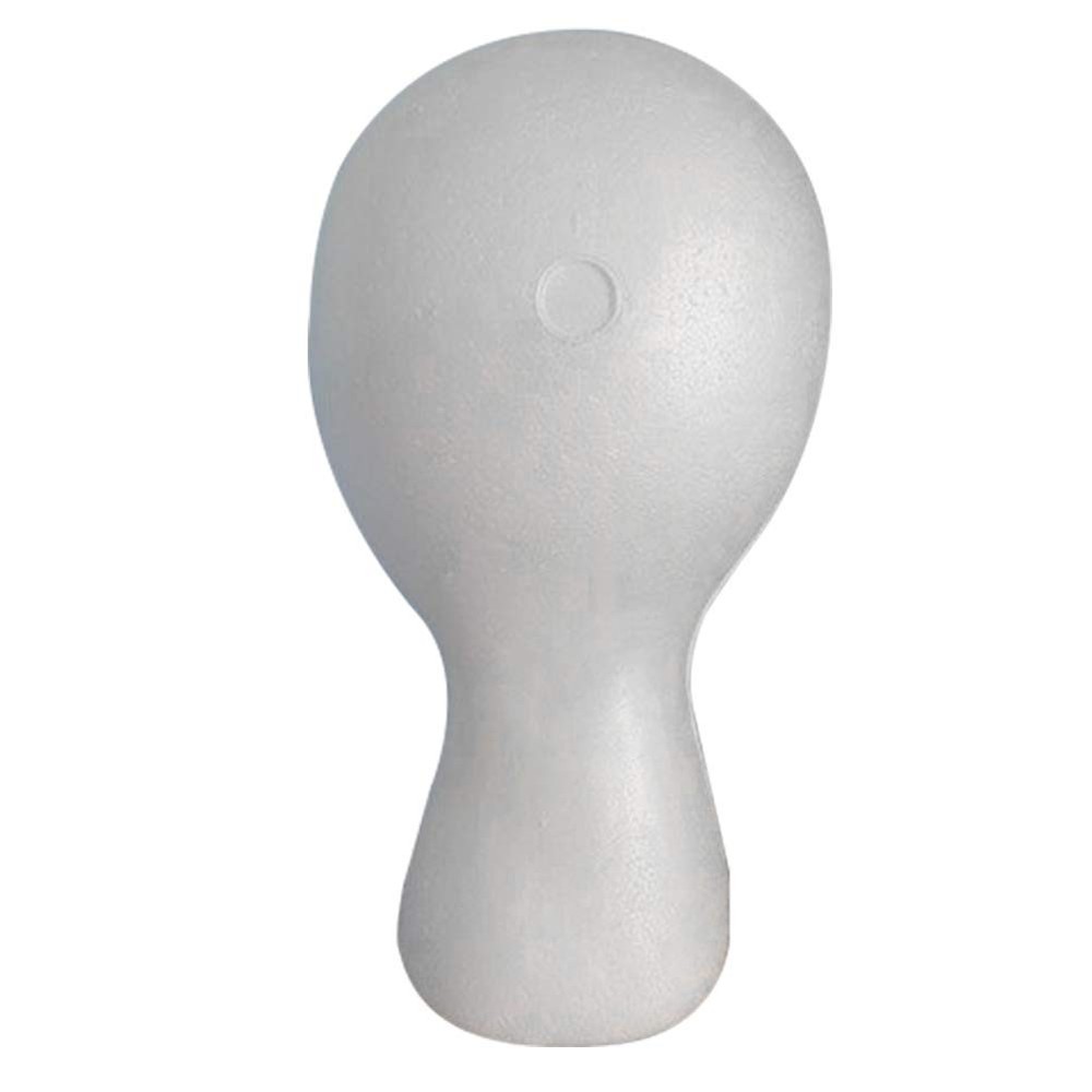 Styrofoam Mannequin Head Model Wig/Hat Display Stand Foam White