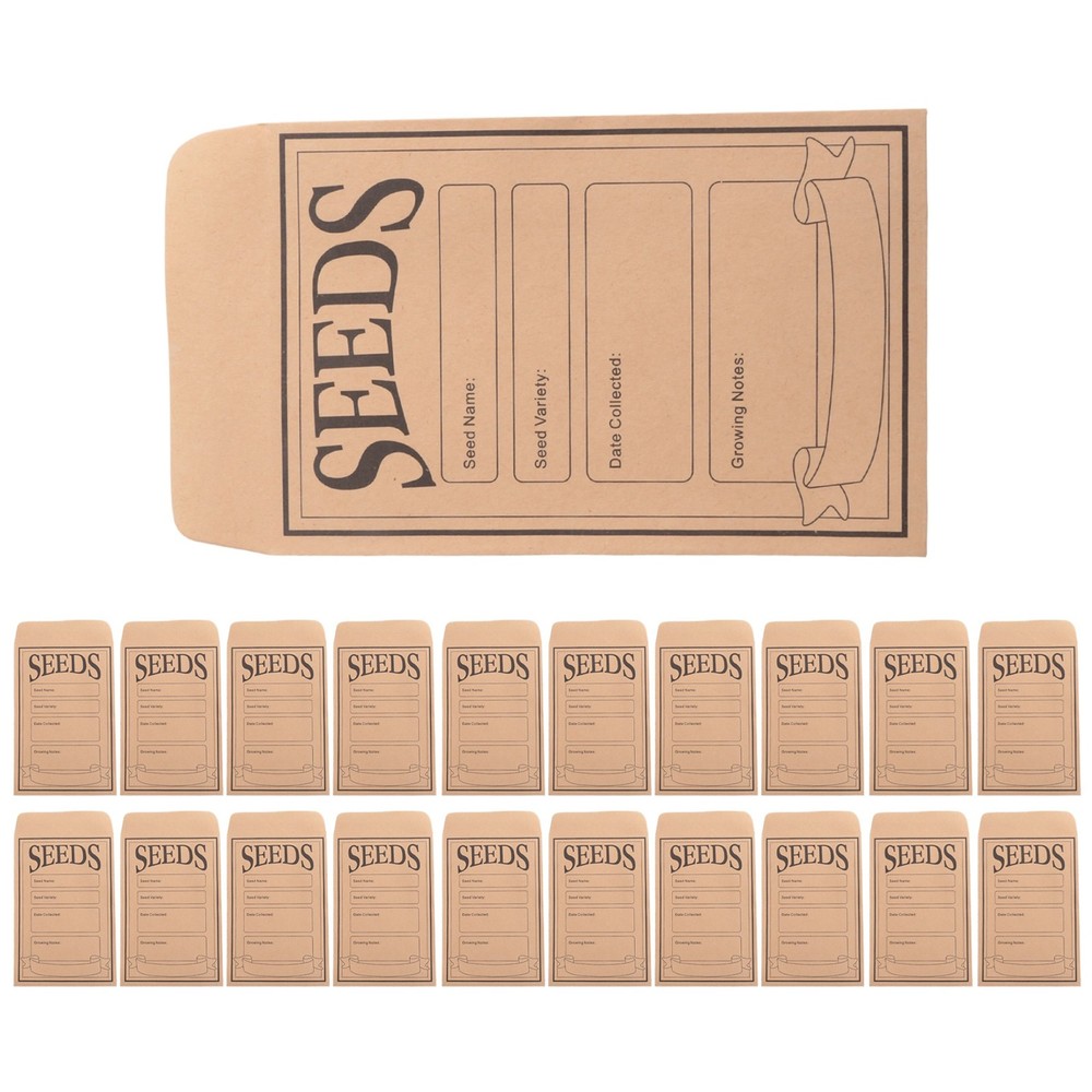 100PCS Seed Packets Envelopes: Self Sealing  Small Seed Envelopes for9718