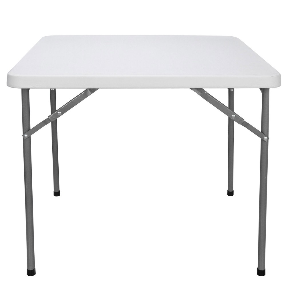 4PCS 3ft Portable Folding Table Plastic Table Square Card Utility Camping Table
