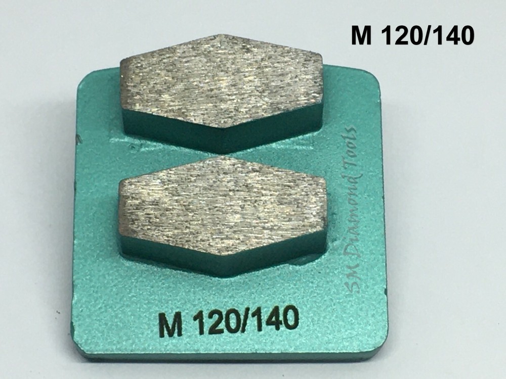 9 pack HUSQVANA Trapezoid Diamond 2 Segment Grinding Polish Medium Bond 150 Grit