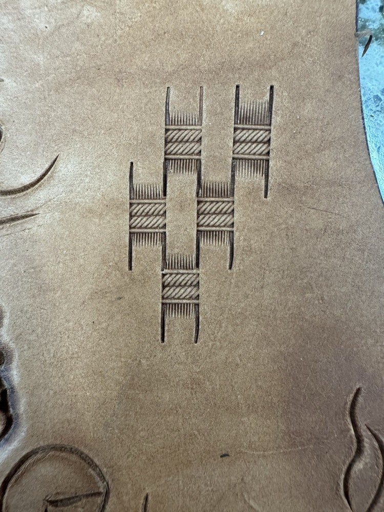 Ray Hackbarth Leather Basket Stamp Tool