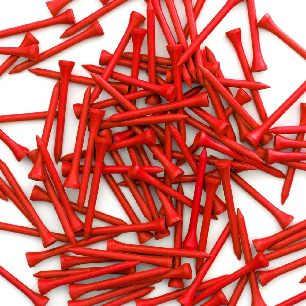 ProActive Sports 2 3/4-Inch Tees, (100/Package) Red