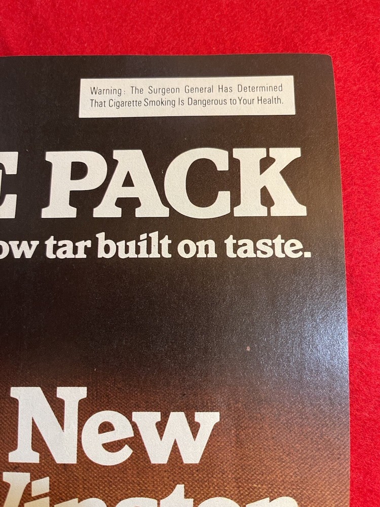 Vintage 1981 Winston Ultra Cigarettes Print Ad
