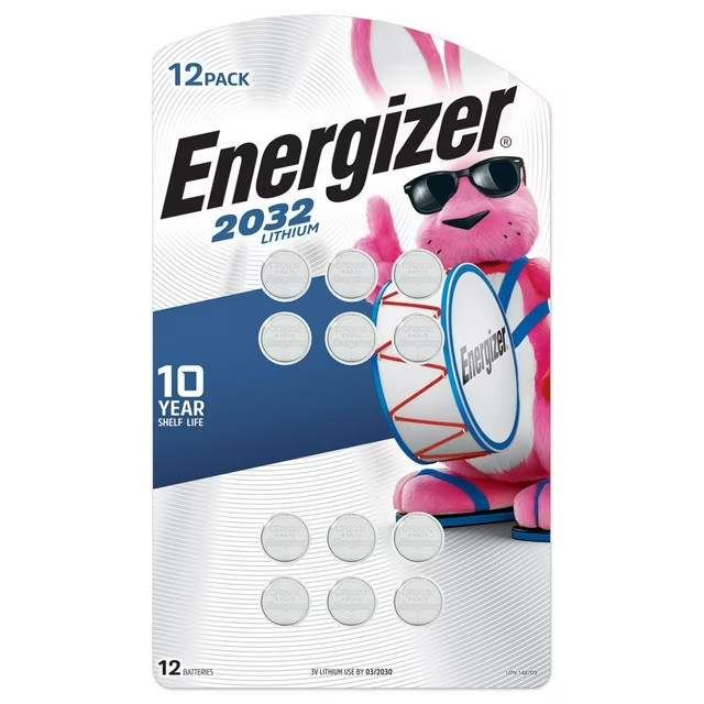 Energizer CR2032 Lithium Batteries - 12 Count