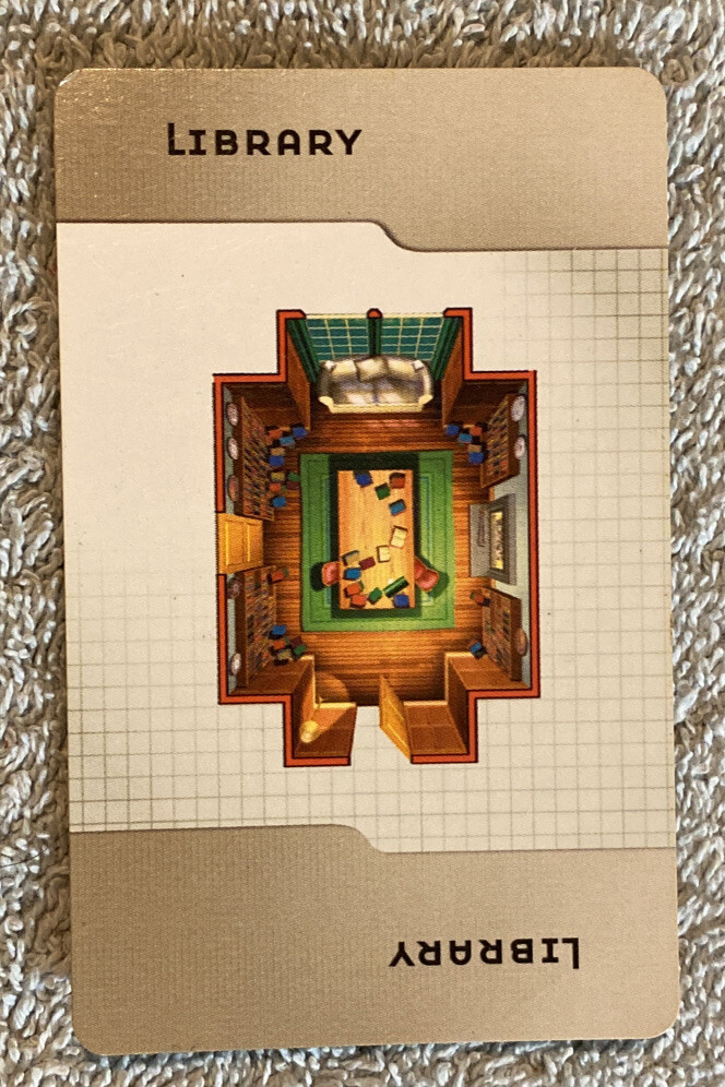 Clue 2005 Room Card Library Replacement Piece