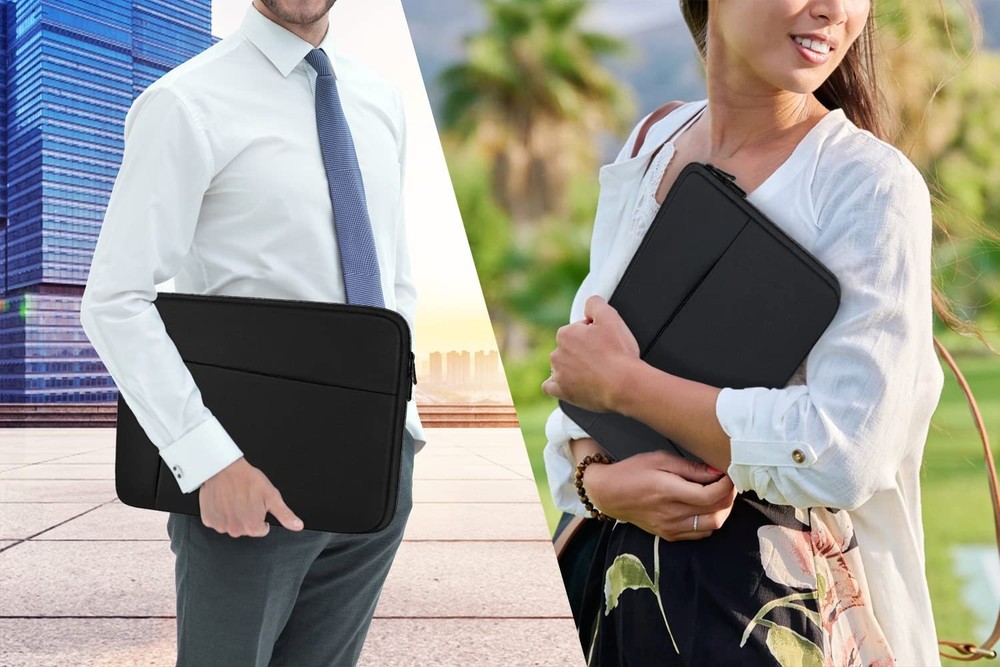 Laptop Sleeve case 14 inch, Protective Soft Padded Computer 14 Black