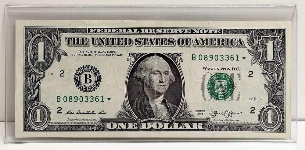 $1 2013 B Duplicate FW Star Note B08903361