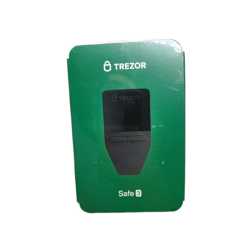 TREZOR SAFE 3 Passphrase & Secure Element Crypto Hardware Wallet Solar Gold