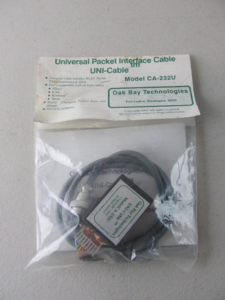 Oak Bay Tech Universal Packet Interface Cable Uni-Cable CA-232U