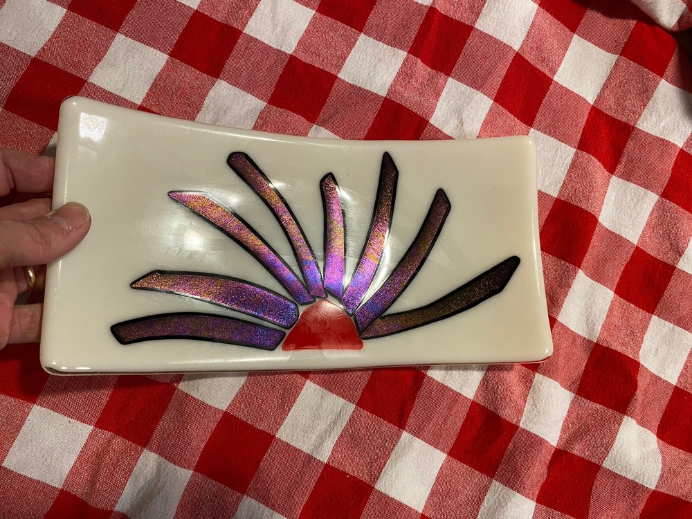 Infused Glass Studio Art Dish Beautiful ￼