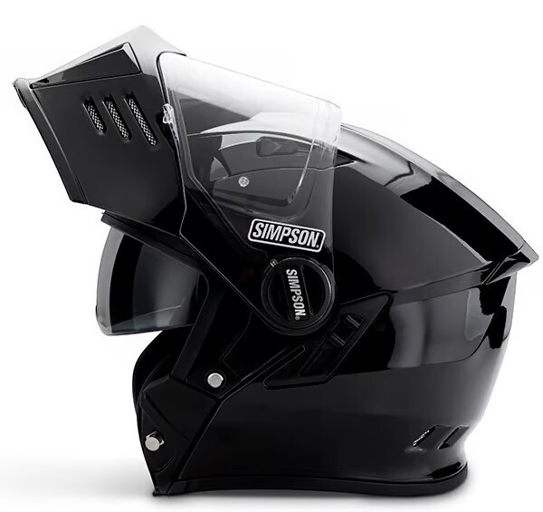 SIMPSON MOTORCYCLE MOD BANDIT HELMET, EXTRA-LARGE, TOOLLESS, DOT & ECE CERTIFIED