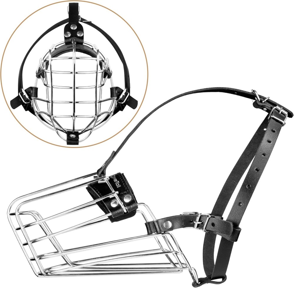 German Shepherd Muzzle for Large Sized Dog – Metal Dog Muzzle for German Shepher