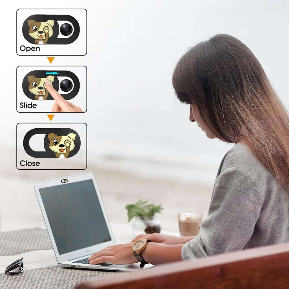 Laptop Webcam Privacy Cover Slide 6 Pack