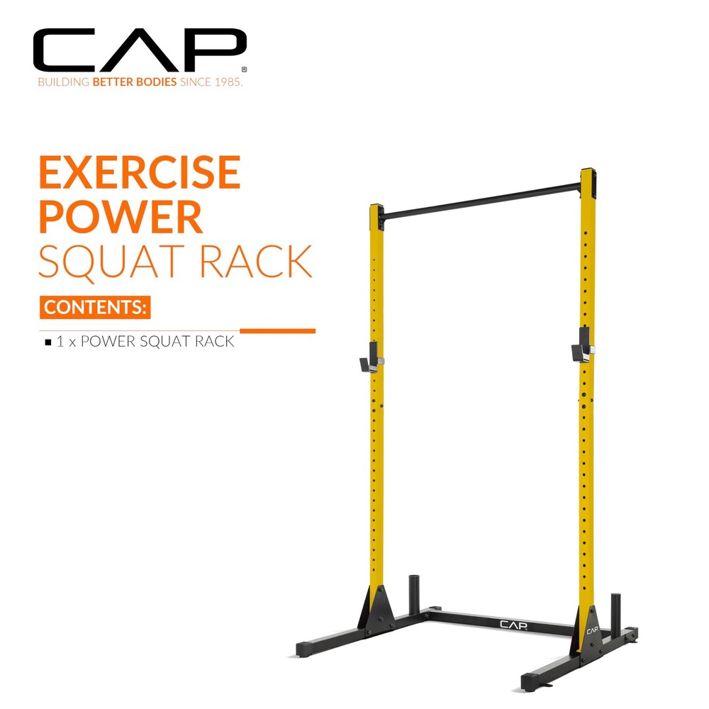 CAP Barbell Power Rack w/ Pull Up Bar & Attachments - Squat & Strength Training