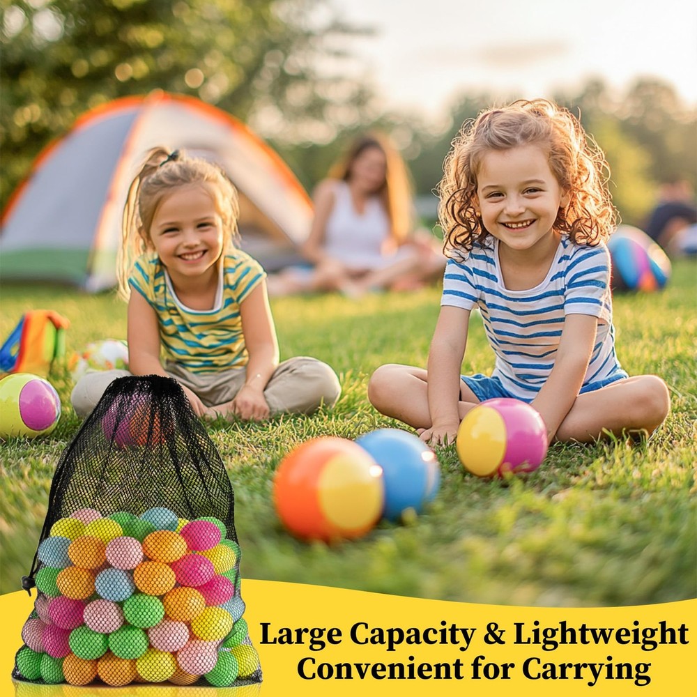 MAQIHAN Mesh Drawstring Bag, Black NO,