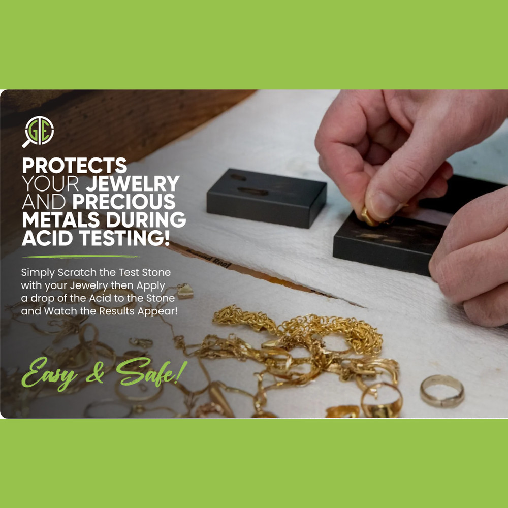 3 Gold Silver Test JSP Neutralizer 5ml Bottles Testing Solution Stone Cleaner