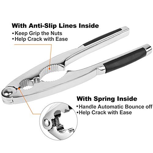 Nutcracker Pecan Walnut Nut Crackers Bundle Heavy Duty Shell Seafood Cracker