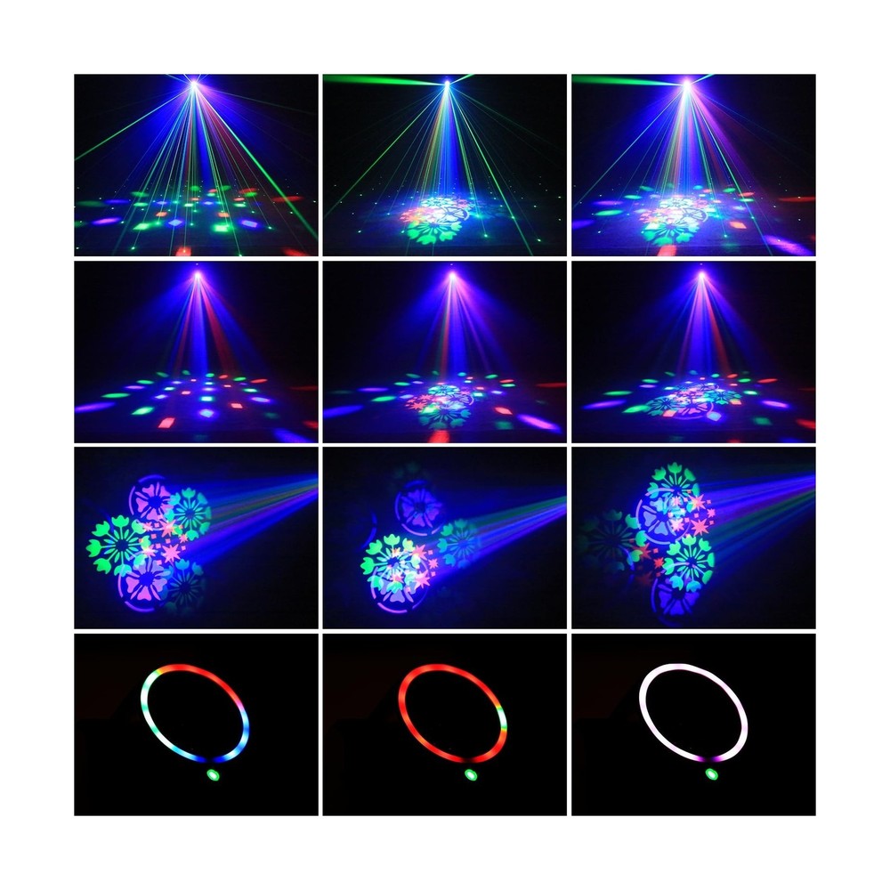 2PCS Compact 30W Stage Moving Head Light with Beam,GOBO Projection,Remote Con...