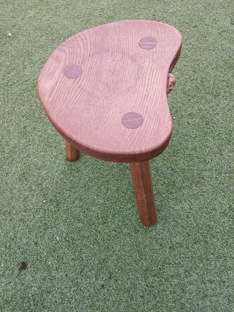 Robert Thompson 'The Mouseman' Stool Pre 1930s Vintage