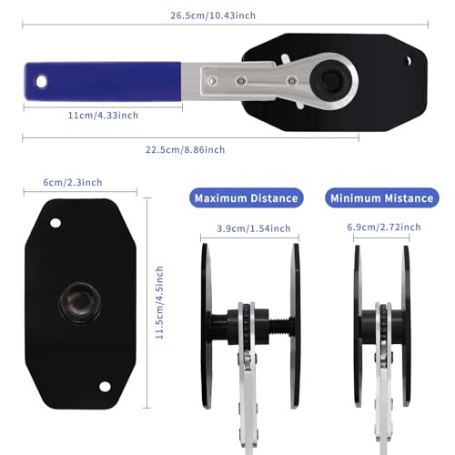 Brake Caliper Compression Tool, Universal Caliper Piston Compressor Tool, 360°
