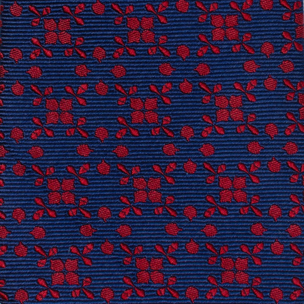 Navy/Red Patterned Men's Tie