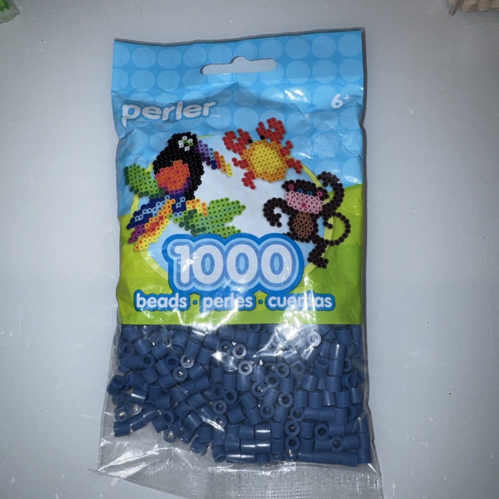Perler Beads 1,000/Pkg-Denim