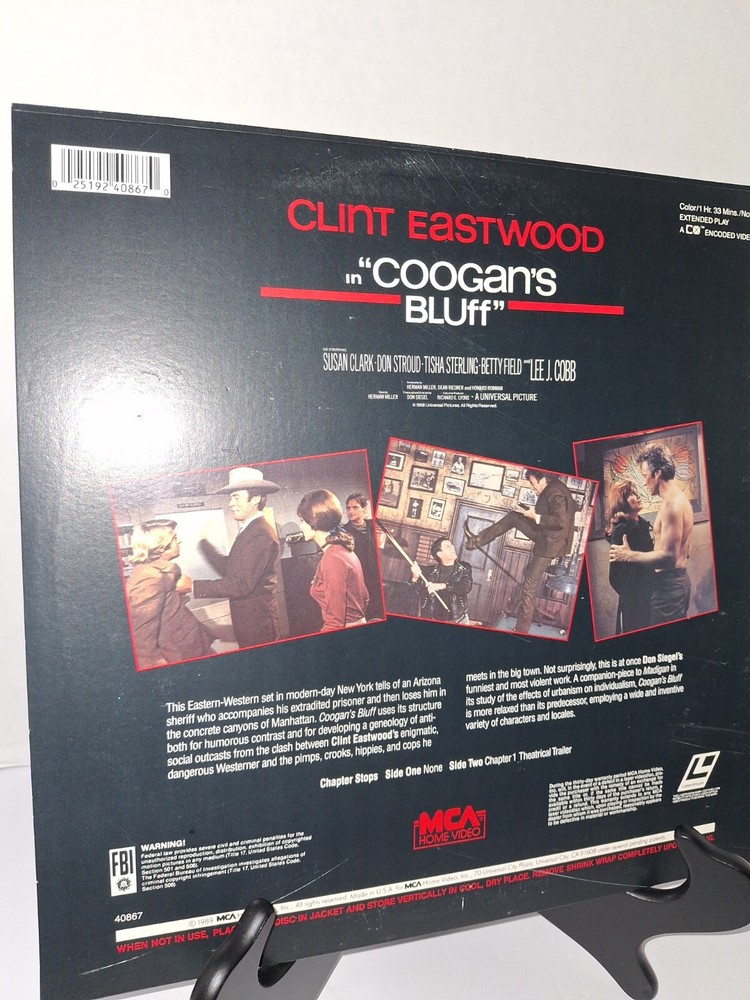 Coogan's Bluff LASERDISC