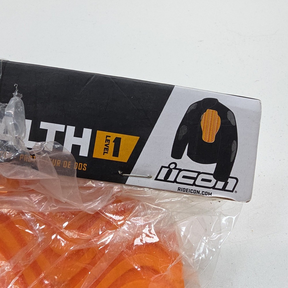 Icon Viper Stealth D3O Level 1 Back Protector Insert Orange 2706-0163 NEW