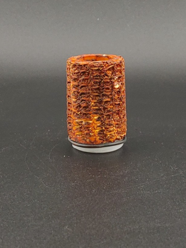 Dark Tan Corn Cob Falcon Pipe Bowl