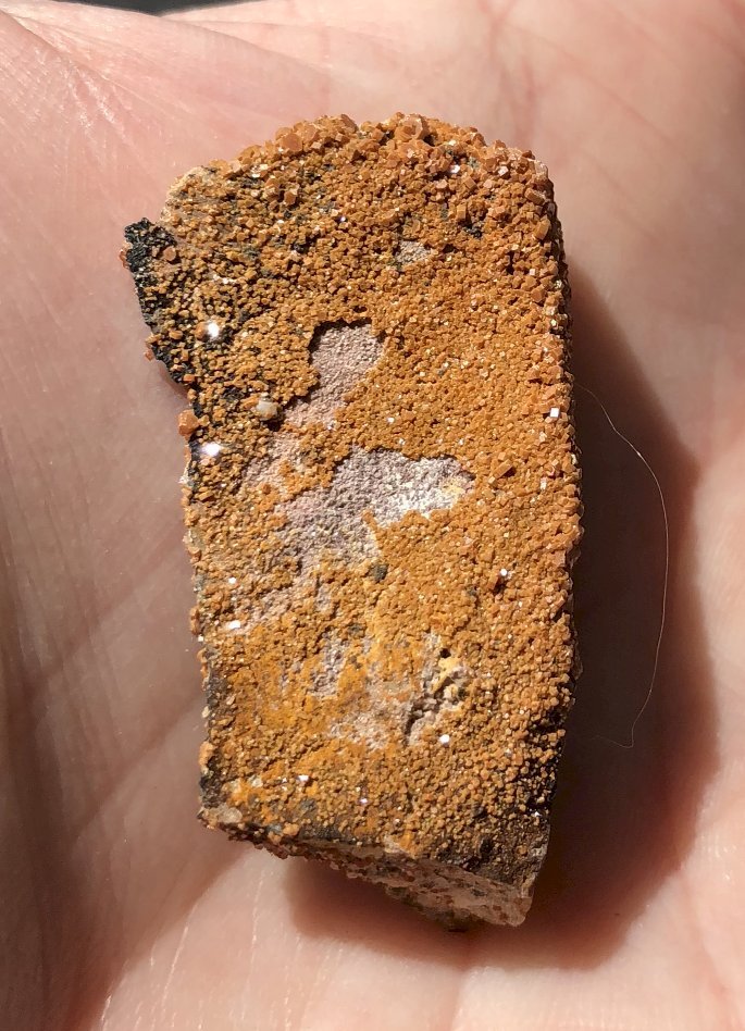 Moroccan Vanadinite on Matrix Crystal Specimen - Root Chakra! Focus! C6