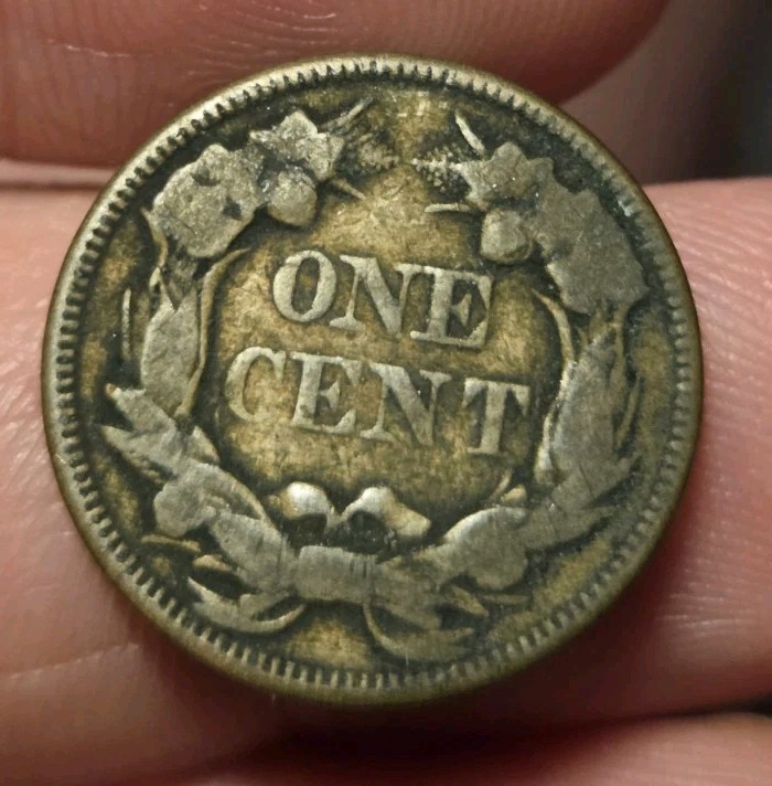 1857 1C Flying Eagle Cent US Type Coin