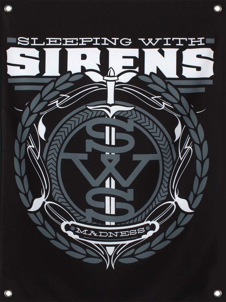 SLEEPING WITH SIRENS premium textile poster / flag