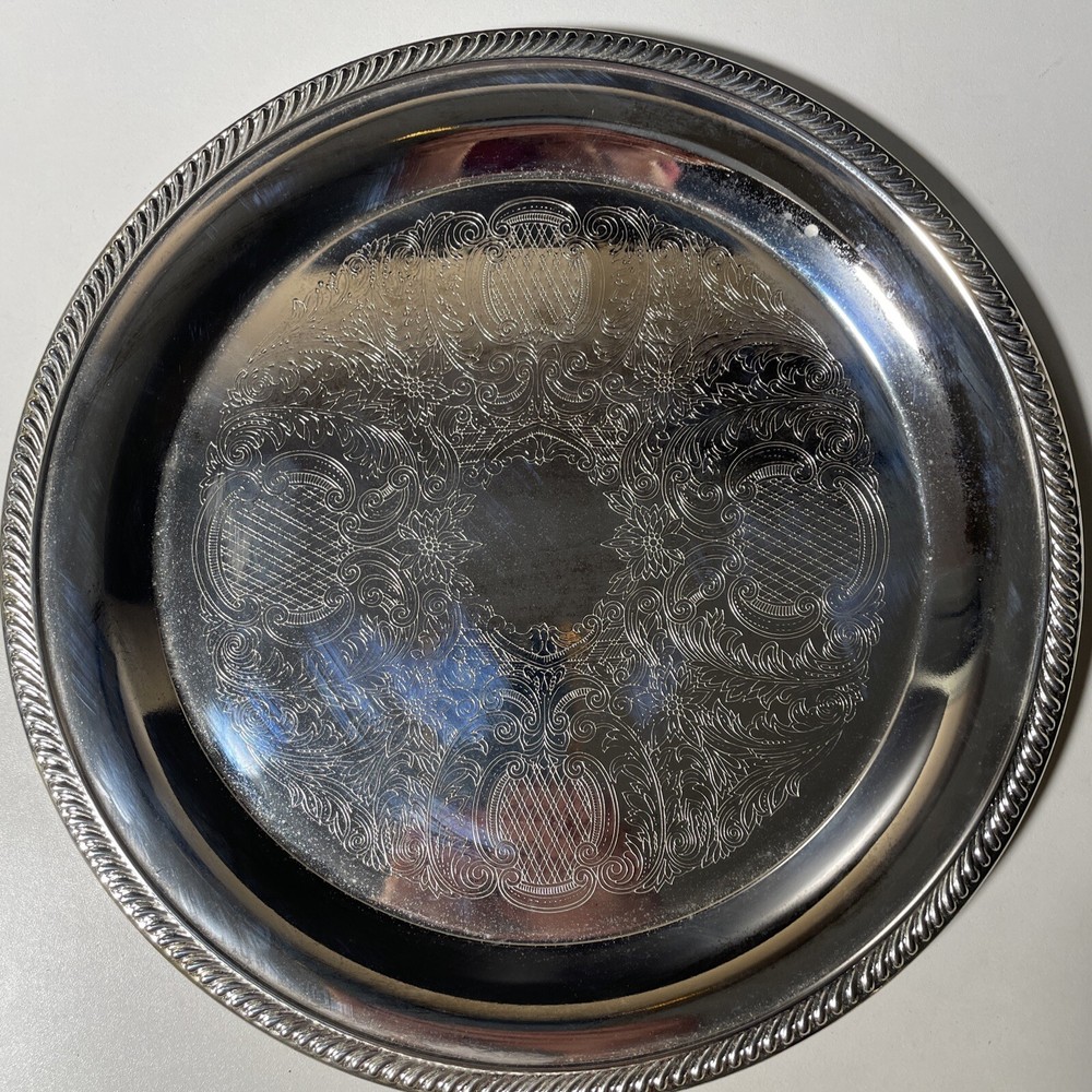 WM ROGERS & SON Silverplated Three Piece Coffee Set