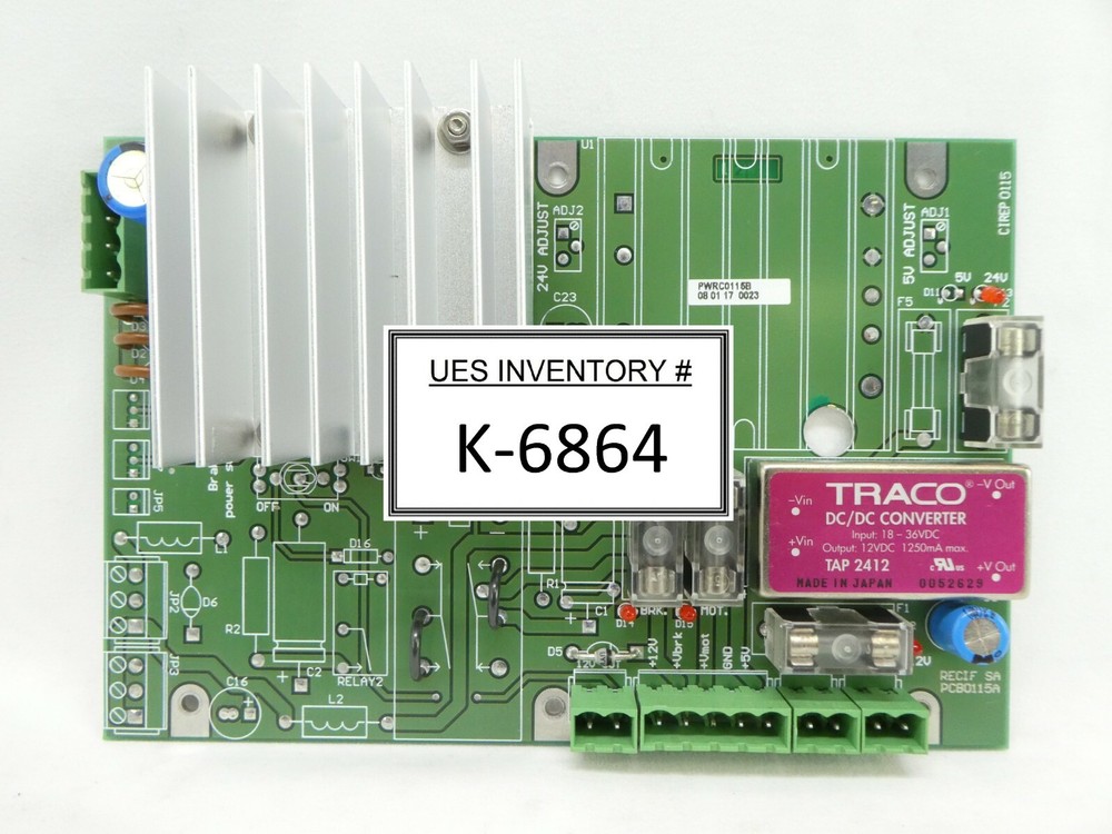 RECIF Technologies PWRC0115B DC/DC Converter Board PCB PCB0115A Working Surplus