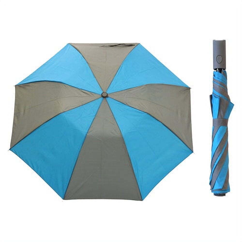 Misty Harbor Automatic Open Folding Rain Umbrella Rainbow