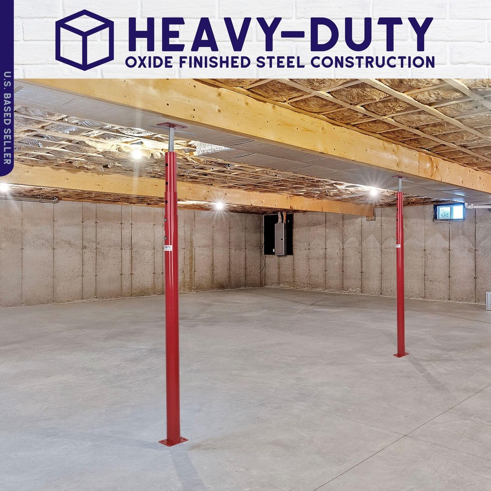 House Jacks for Leveling Crawlspace 1 Pack - 54-150 inch Adjustable Support B...