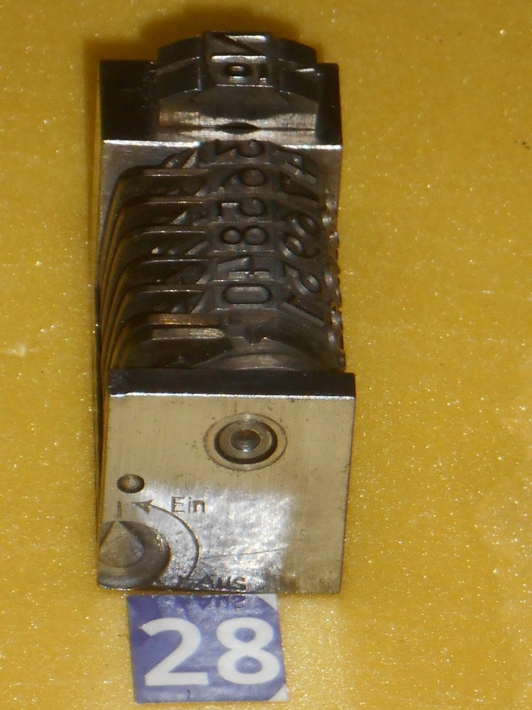 KEY | letterpress numbering machine | 28