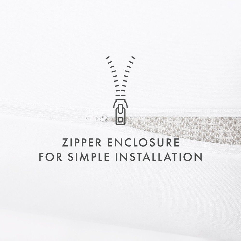 Kaycie Gray Basics High Quality Zippered Mattress Protector 100% Bed Bug Proof
