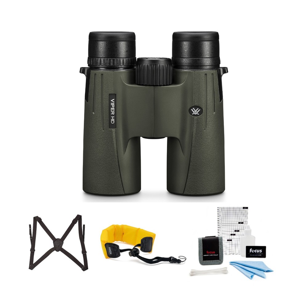 Vortex Optics Viper HD 10x42 Binocular with Focus Accessory Kit