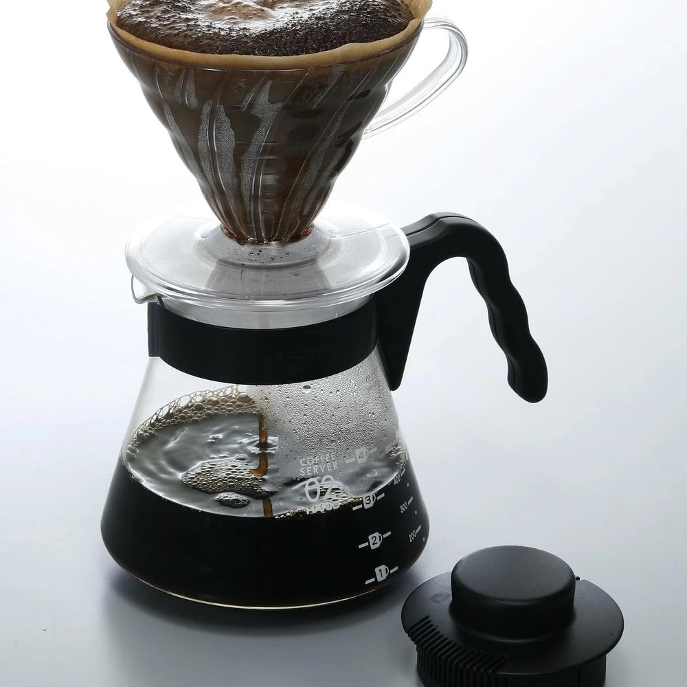 V60 Glass Coffee Server 700ml Black