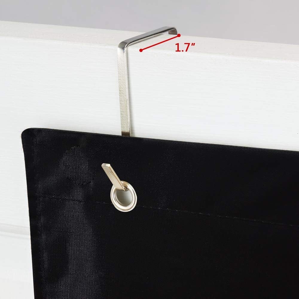 Eamay Hanging File Folder Organizer Wall Mounted - 10 Pockets Black 10 Pocket