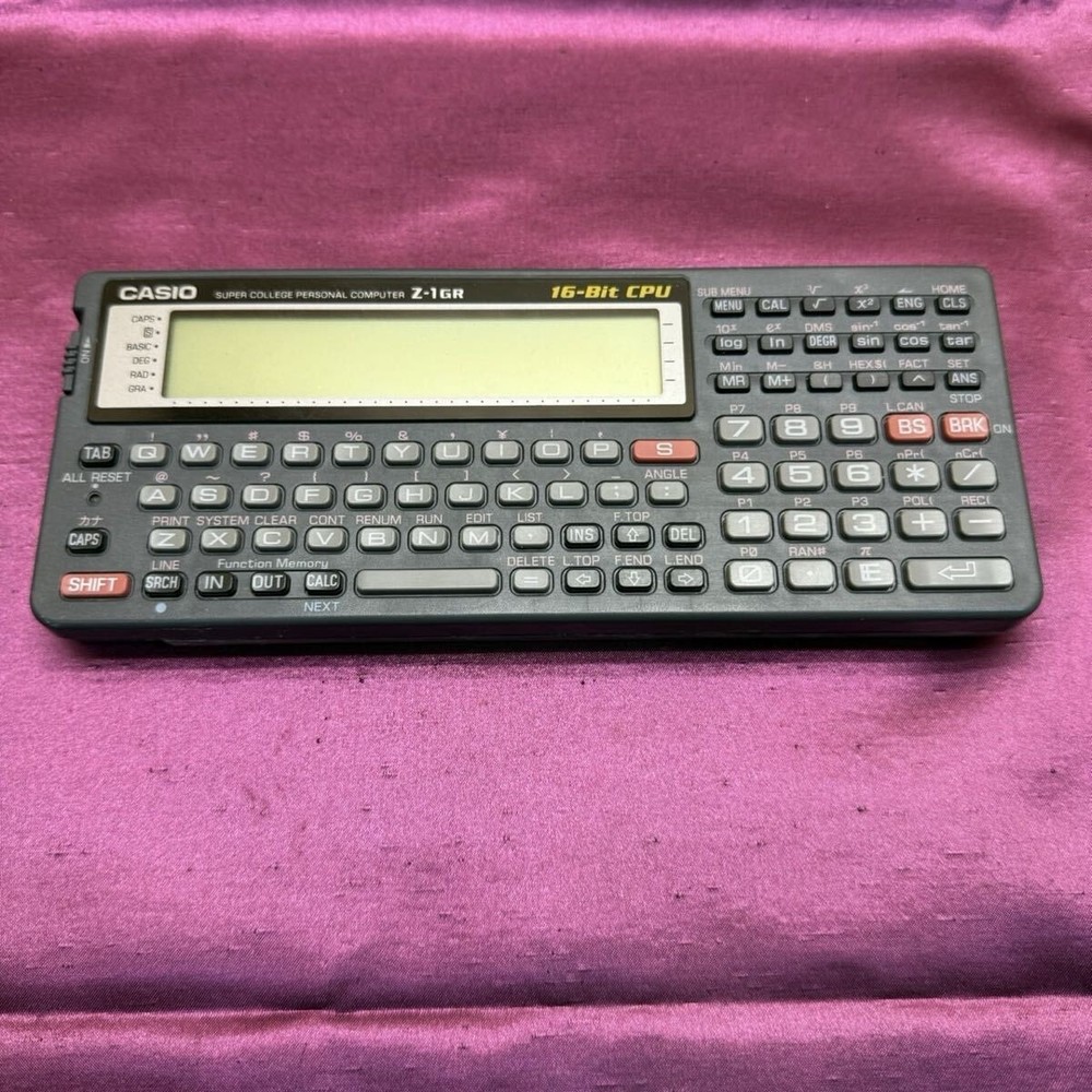 CASIO Z-1GR 16-bit CPU Calculator Pocket Computer Used