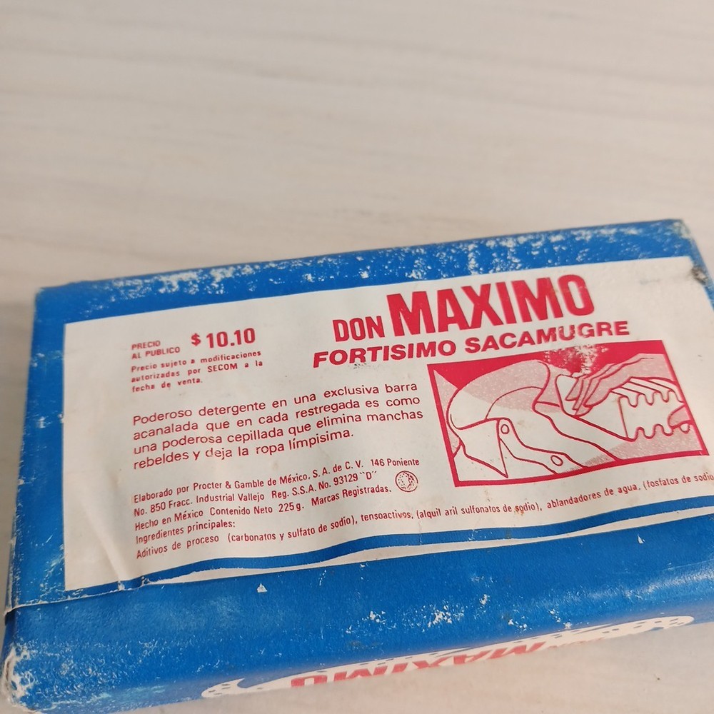 Vintage Don Maximo Laundry Bar Soap Detergent Mexico