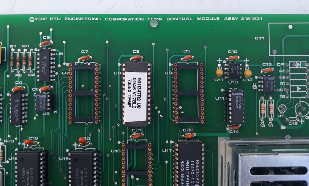 BTU Engineering 3161231 V02 Temperature Control Board